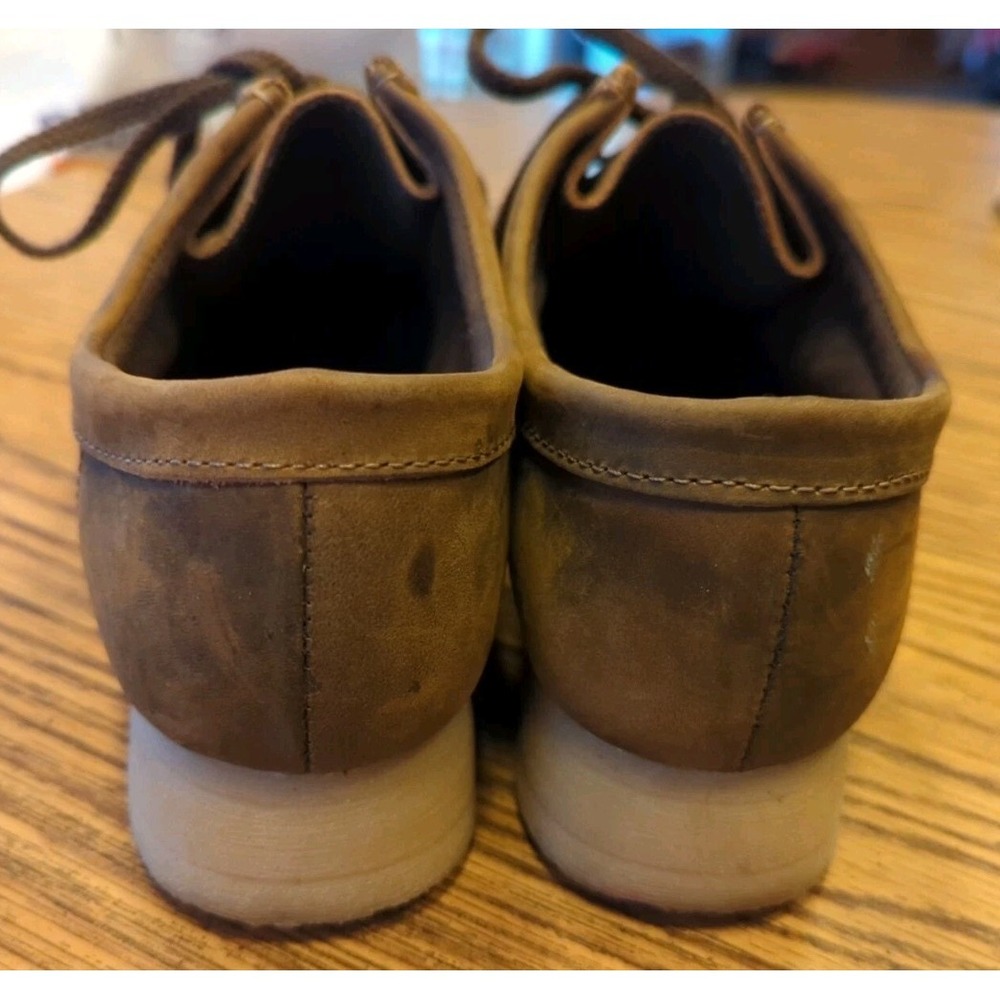 CLARKS 15260 Padmora Wallabee Moccasins Leather Loafers Boots Brown Leather 7 M - Picture 5 of 9